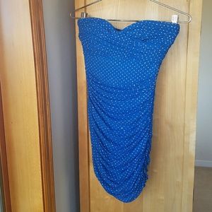Bebe blue dress